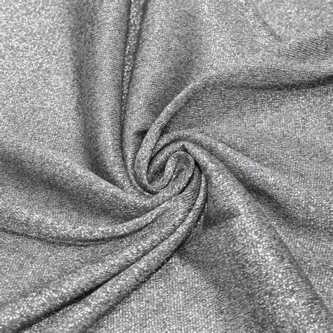 silver metallic knit jersey fabric|Mineral Black.